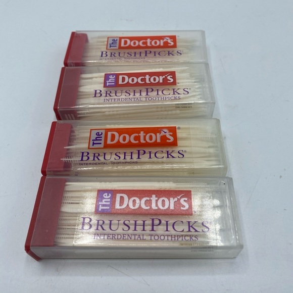 The Doctors Brush Picks Toothpicks  (4 pack ) - Picture 1 of 3